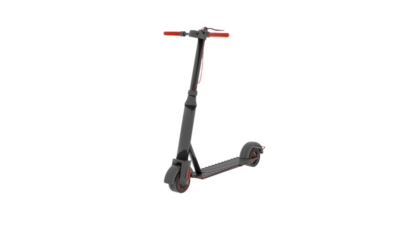 Electric Scooter 3D Model .c4d .max .obj .3ds .fbx .stl .blend 