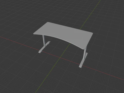 Gaming Desk 3D Model