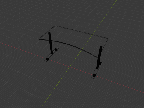 Gaming Desk 3Dモデル