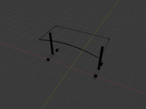 Gaming Desk 3D Model