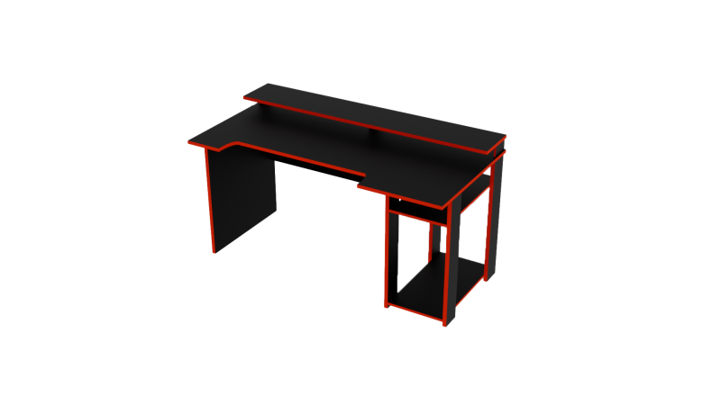 Gaming Desk-2 3D Model .c4d .max .obj .3ds .fbx .stl .blend 