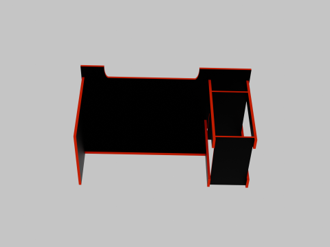 Gaming Desk-2 3D Model