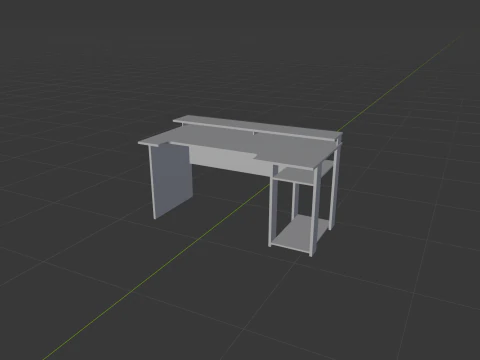 Gaming Desk-2 3D Model