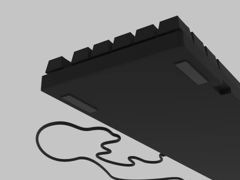 Simple Keyboard 3D Model
