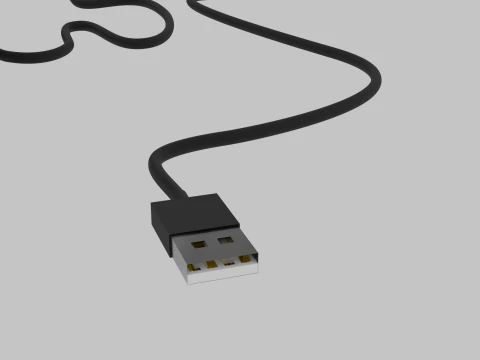 Simple Keyboard 3D Model