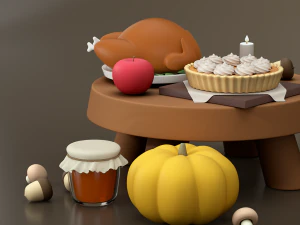 Thanksgiving Day 3D Model
