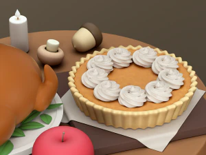 Thanksgiving Day 3D Model