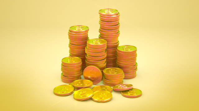 3D Coin Stack 3D 모델 .c4d .max .obj .3ds .fbx .stl .blend 