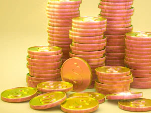 3D Coin Stack 3D Model