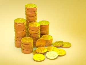 3D Coin Stack 3D Model
