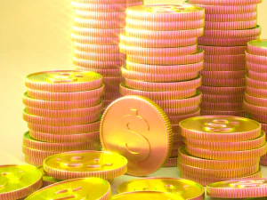 3D Coin Stack 3D Model