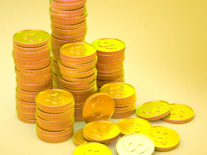 3D Coin Stack 3D Model