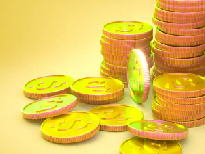 3D Coin Stack 3D Model