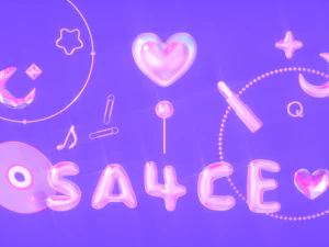 Est&eacute;tica do s&iacute;mbolo do cora&ccedil;&atilde;o Y2K Modelo 3D