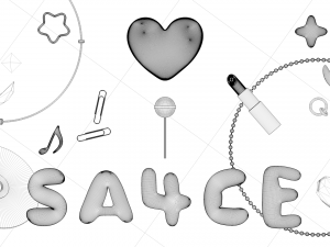 Y2K Heart Symbol Aesthetic Modèle 3D