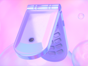 Flip Cell Phone 3D Model