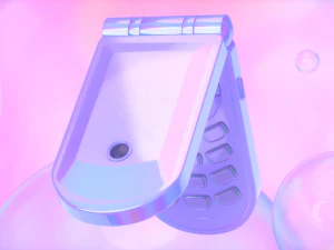 Flip Cell Phone 3D Model