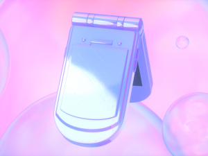 Flip Cell Phone 3D Model