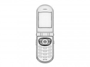 Flip Cell Phone 3D Model