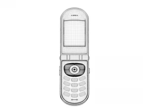 Flip Cell Phone 3D Model