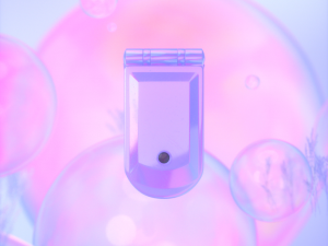 Flip Cell Phone 3D Model