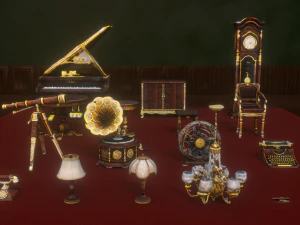 古董家具系列 3D 模型