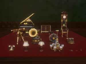 Antique Furniture Collections 3D Model