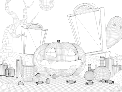 Halloween Pack Model 3D
