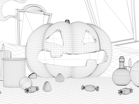 Halloween Pack Model 3D