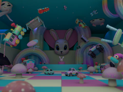Dreamcore Assets Pack 3D Model