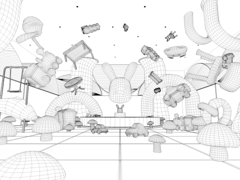 Dreamcore Assets Pack 3D Model