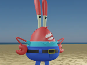 Mr Krabs 3D Model