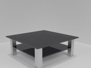 Glass table Modelo 3D