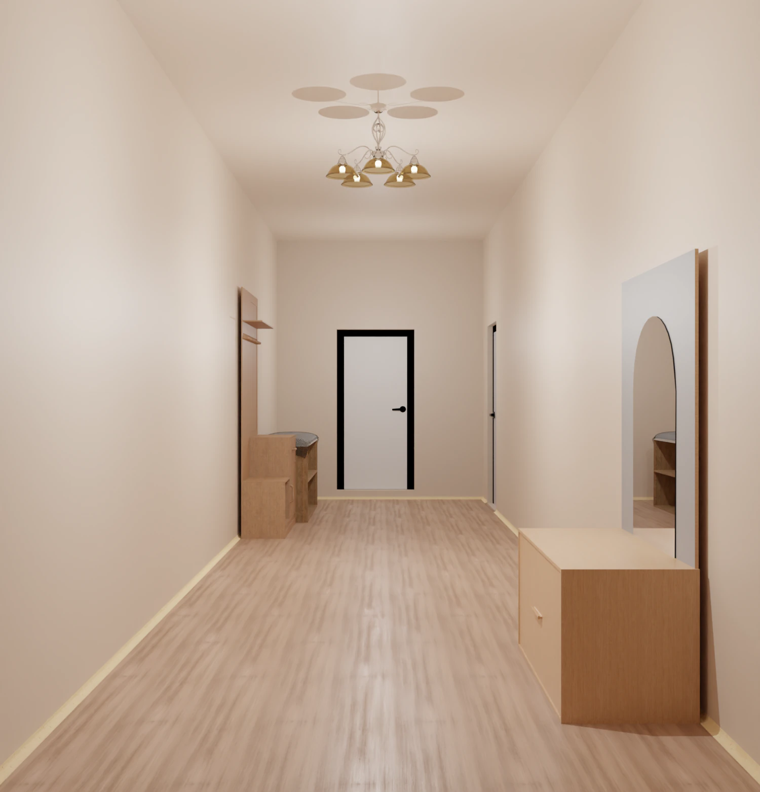 Corridor to the blender 3D Model .c4d .max .obj .3ds .fbx .stl .blend 