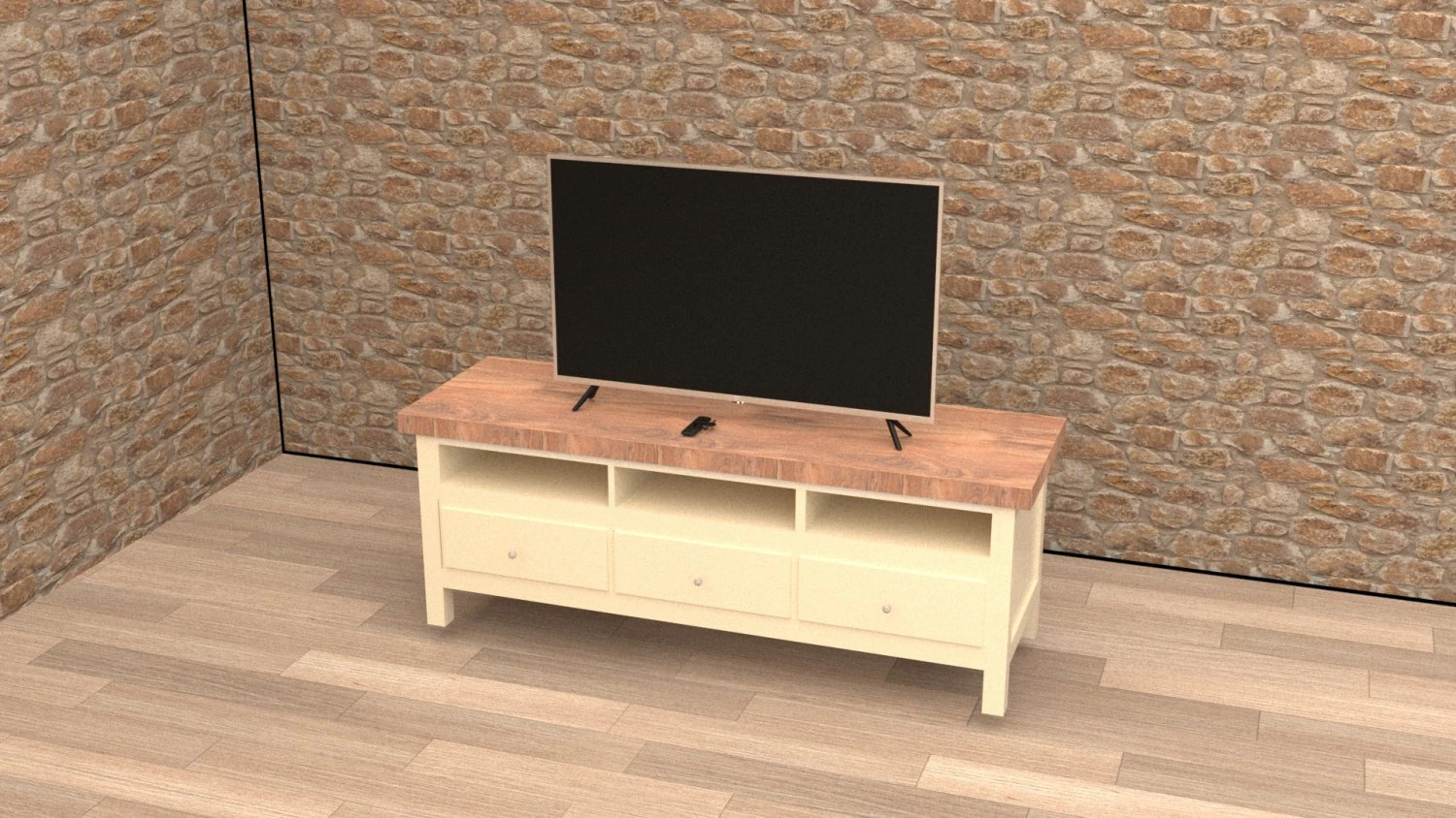 TV UNIT 3D Model .c4d .max .obj .3ds .fbx .stl .blend 