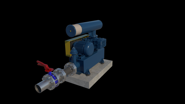Blower REPICKY 3D Model .c4d .max .obj .3ds .fbx .stl .blend 