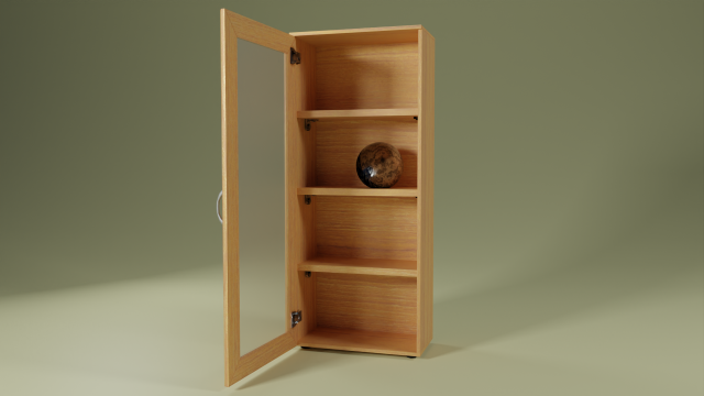 Cupboard lowpoly 3D 模型 .c4d .max .obj .3ds .fbx .stl .blend 