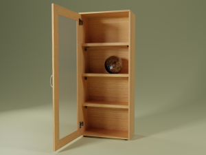 Cupboard lowpoly 3D Model