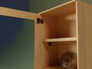 Шкаф лоуполи 3D Модель