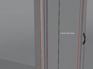 Шкаф лоуполи 3D Модель