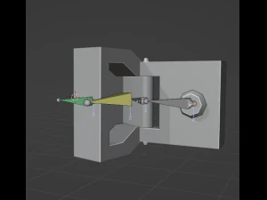 Шкаф лоуполи 3D Модель