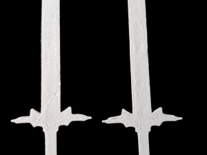 Blood Ruby Short Sword Model Cetak 3D