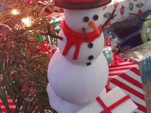 Ornamento de boneco de neve Modelo de Impressão 3D