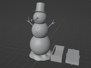 Snowman Ornament 3D Print Model