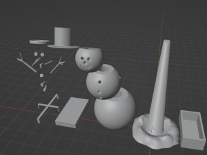 Snowman Ornament 3D Print Model