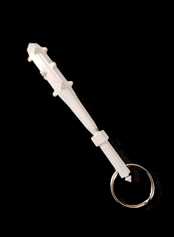 Studded Club Keychain 3D 프린트 모델 .c4d .max .obj .3ds .fbx .stl .blend
