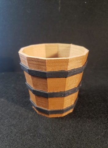 Woodwn Basket 3D Baskı Modeli .c4d .max .obj .3ds .fbx .stl .blend 
