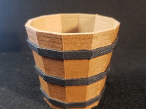 Woodwn Basket 3D Print Model