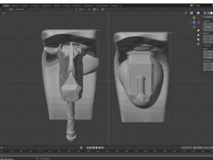 Thunder God Axe and Hammer Book End 3D 打印模型