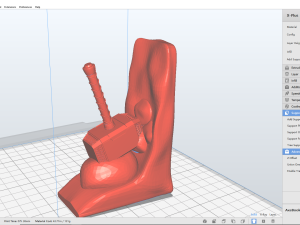 Thunder God Axe and Hammer Book End 3D 打印模型